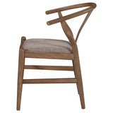 Dinah Wood Wishbone Dining Side Chair Walnut (Set of 2) | Brown | Walnut | 108472