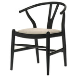 Crestmont Wood Wishbone Dining Side Chair Black (Set of 2) | Black | 108482