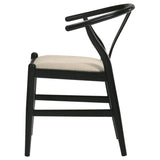 Crestmont Wood Wishbone Dining Side Chair Black (Set of 2) | Black | 108482