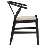 Crestmont Wood Wishbone Dining Side Chair Black (Set of 2) | Black | 108482