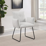 Ackland Upholstered Dining Arm Chair Light Grey (Set of 2) | Grey | Light Grey | 108492