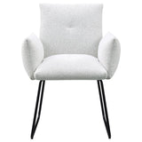 Ackland Upholstered Dining Arm Chair Light Grey (Set of 2)