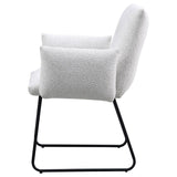Ackland Upholstered Dining Arm Chair Light Grey (Set of 2)