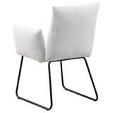 Ackland Upholstered Dining Arm Chair Light Grey (Set of 2) | Grey | Light Grey | 108492