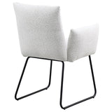 Ackland Upholstered Dining Arm Chair Light Grey (Set of 2)