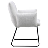 Ackland Upholstered Dining Arm Chair Light Grey (Set of 2)