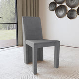 Tordera Velvet Upholstered Dining Side Chair Grey (Set of 2) | Grey | 108512