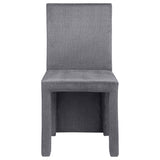 Tordera Velvet Upholstered Dining Side Chair Grey (Set of 2) | Grey | 108512