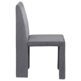 Tordera Velvet Upholstered Dining Side Chair Grey (Set of 2) | Grey | 108512
