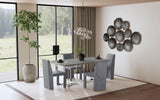 Tordera Velvet Upholstered Dining Side Chair Grey (Set of 2) | Grey | 108512