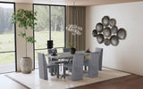 Tordera Velvet Upholstered Dining Side Chair Grey (Set of 2) | Grey | 108512