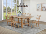 Middleton 7-piece Extension Leaf Dining Set Natural Brown | Brown | Natural | 108540-S7N