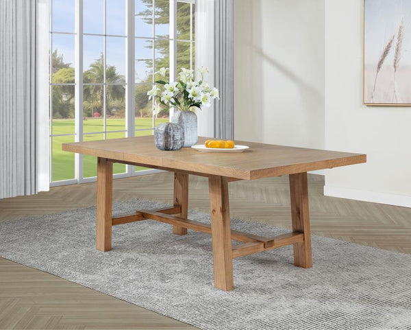 Middleton 6-piece Extension Leaf Dining Set Natural Brown