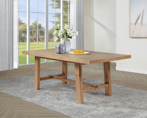 Middleton 6-piece Extension Leaf Dining Set Natural Brown
