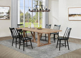 Middleton 6-piece Extension Leaf Dining Set Brown and Black