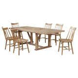 Middleton 7-piece Extension Leaf Dining Set Natural Brown | Brown | Natural | 108541-S7N