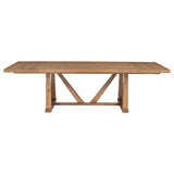 Middleton 9-piece Extension Leaf Dining Set Brown and Black | Brown | Natural / Black | 108541-S9B
