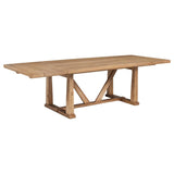 Middleton 106-inch Extension Leaf Dining Table Natural Brown | Full | Beige | Natural | 108541