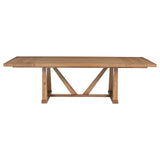 Middleton 106-inch Extension Leaf Dining Table Natural Brown | Full | Beige | Natural | 108541