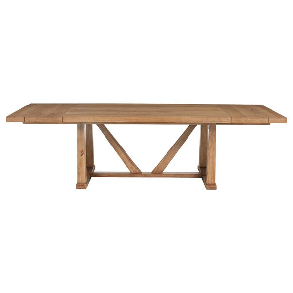 Middleton 106-inch Extension Leaf Dining Table Natural Brown