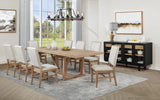 Middleton 106-inch Extension Leaf Dining Table Natural Brown | Full | Beige | Natural | 108541