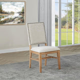 Middleton Upholstered Dining Side Chair Beige (Set of 2) | Brown | Natural | 108542