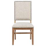 Middleton Upholstered Dining Side Chair Beige (Set of 2) | Brown | Natural | 108542