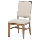 Middleton Upholstered Dining Side Chair Beige (Set of 2) | Brown | Natural | 108542