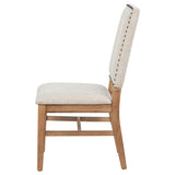 Middleton Upholstered Dining Side Chair Beige (Set of 2) | Brown | Natural | 108542