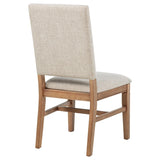 Middleton Upholstered Dining Side Chair Beige (Set of 2) | Brown | Natural | 108542