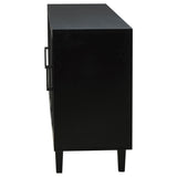 Middleton 4-door Sideboard Server with Dual Drawers Black | Full | Black | 108545BLK