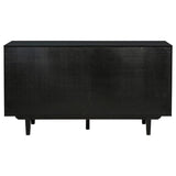 Middleton 4-door Sideboard Server with Dual Drawers Black | Full | Black | 108545BLK