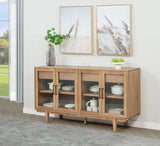 Middleton 4-door Sideboard Server with Dual Drawers Natural | Brown | Natural | 108545NAT