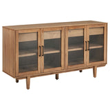 Middleton 4-door Sideboard Server with Dual Drawers Natural | Brown | Natural | 108545NAT