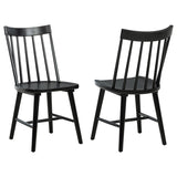 Middleton Solid Wood Dining Side Chair Black (Set of 2) | 108546BLK