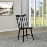 Middleton Solid Wood Dining Side Chair Black (Set of 2) | 108546BLK