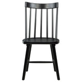 Middleton Solid Wood Dining Side Chair Black (Set of 2) | 108546BLK