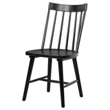 Middleton Solid Wood Dining Side Chair Black (Set of 2) | 108546BLK