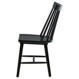 Middleton Solid Wood Dining Side Chair Black (Set of 2) | 108546BLK