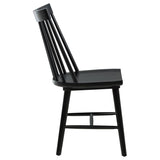 Middleton Solid Wood Dining Side Chair Black (Set of 2) | 108546BLK