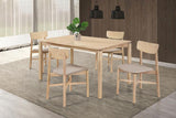 Parkridge 5-piece 59-inch Wood Dining Set White Washed | White | White Washed | 108551-S5