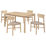 Parkridge 5-piece 59-inch Wood Dining Set White Washed | White | White Washed | 108551-S5
