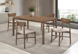 Parkridge 5-piece 59-inch Wood Dining Set Natural Walnut | 108561-S5