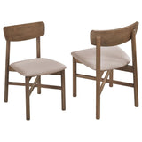 Parkridge Dining Side Chair Natural Walnut (Set of 2) | King | Brown | Natural Walnut | 108562