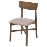 Parkridge Dining Side Chair Natural Walnut (Set of 2) | King | Brown | Natural Walnut | 108562