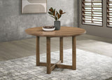 Crestmore 46-inch Round Wood Dining Table Walnut | Brown | Walnut | 108570