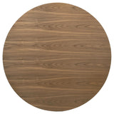 Crestmore 46-inch Round Wood Dining Table Walnut | Brown | Walnut | 108570