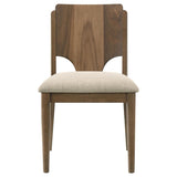 Crestmore Dining Chair Upholstered Seat Walnut (Set of 2) | King | Brown | Walnut | 108572