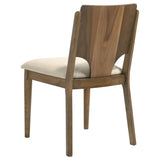 Crestmore Dining Chair Upholstered Seat Walnut (Set of 2) | King | Brown | Walnut | 108572