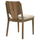 Crestmore Dining Chair Upholstered Seat Walnut (Set of 2) | King | Brown | Walnut | 108572